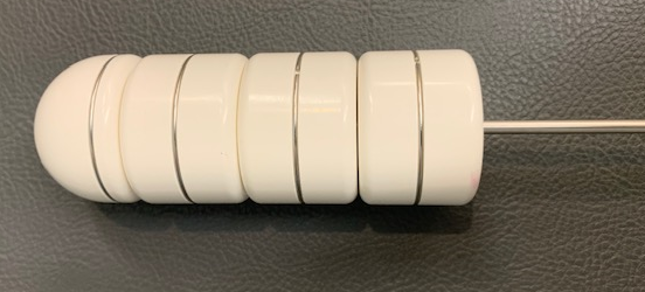 An example of an applicator which may be used during brachytherapy for uterine cancer
